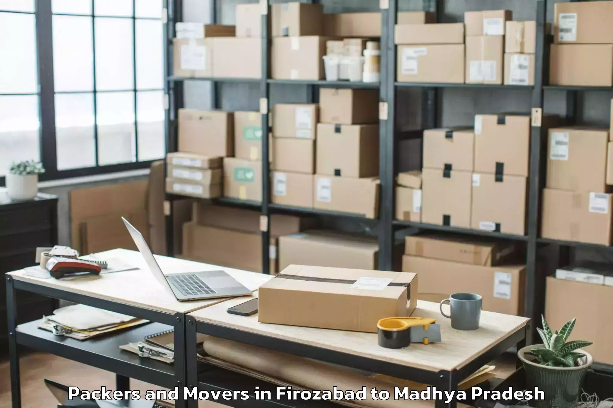 Top Firozabad to Alot Packers And Movers Available